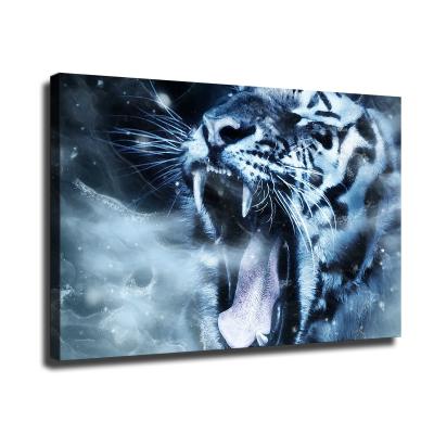 China Perfect Quality + Eco-friendly Waterproof Leopard Animals Canvas Decorative Wall Framed Art Print for sale