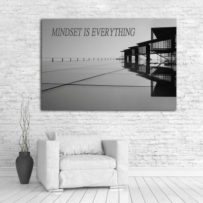 China Inspirational Motivational Landscape Waterproof+ECO-Friendly Poster Words Hang Art Meatiriol Painting for sale