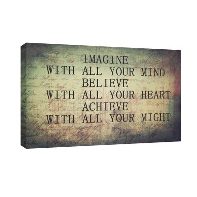 China Waterproof+ECO-Friendly Poster Motivational Motivation The Other Beautiful Modern Indoor Natural Artwork Painting for sale