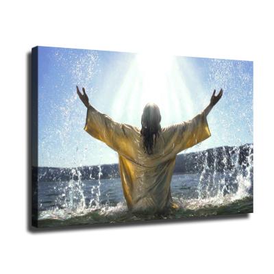 China Waterproof+ECO-Friendly Jesus Canvas Painting Catholic Of Christ Famous Custom Oil Religious Wall Poster for sale