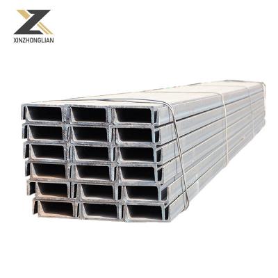 China CFR Hot Rolled Galvanized U Steel Channels / Stainless Steel U Channel / Channel Steel for sale