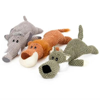 China Sustainable Wholesale Stuffed Squeaky Dog Plush Chew Toy Dog Squeaky Plush Toys for sale