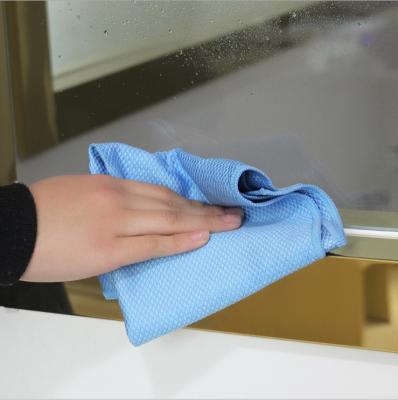 China QUICK DRY Scuff Kitchen Wash Cloth Fish Scale Microfiber Glass Lint Free Cleaning Cloth For Window Dish Mirror Screen Car Cloth for sale