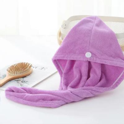 China Super Cheap Disposable SPA Shower Towel Factory Supply Microfiber Terry Dry Hair Towel Head Drying Microfiber Terry Hair Towel for sale