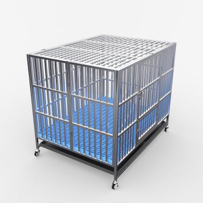 China Sustainable large pet dog cage stainless steel dog crate heavy duty outdoor dog house kennel for sale