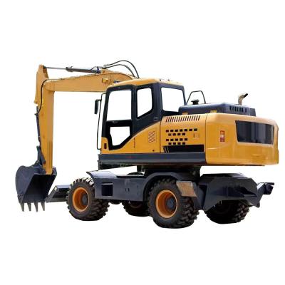 China Farm China Construction Machinery Digger Machine For Garden Use With Ce Epa Mini Electric Wheel Excavator for sale