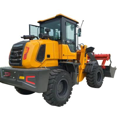 China Farm High Quality 8.5t Front End Skid Steer 4X4 Wheel 2.5 ton 3 ton Articulated Backhoe Loader with Digging Depth 3m for sale