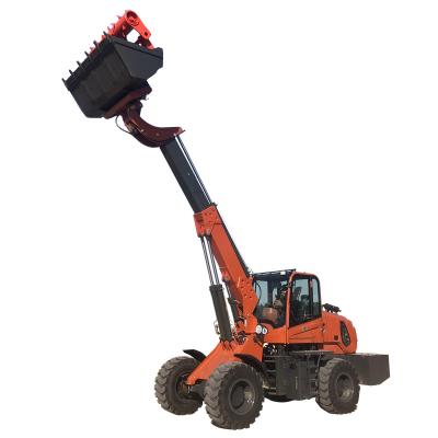 China Farm Excellent Performance 7 Meter Height 2500kg Load Weight Wheel Telescopic Loader Long Boom Loader CE EPA Euro 5 Rcm Loader for sale