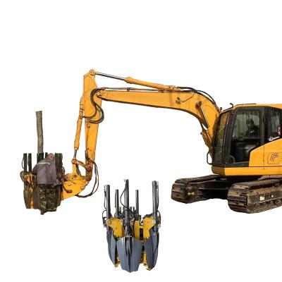 China 4t farm tree motor hole tree root tree digging mobile transplanting machine with hydraulic excavator blade for sale