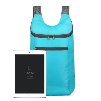 China Mid Size Foldable Portable Sports Folding Travel Fitness Polyester Waterproof Backpack For Gym for sale