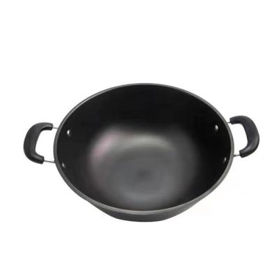 China Direct Selling Black Light Body Type Cast Iron Cooked Pots Cast Iron For Kitchen Cookware for sale