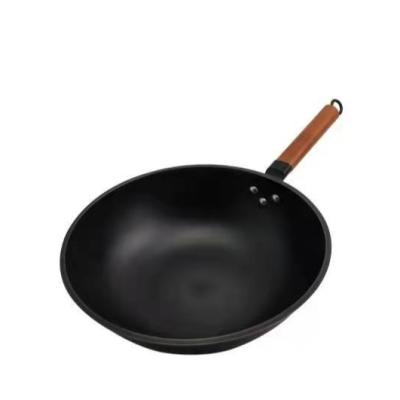 China 2021 New Cast Iron Stainless Steel And Cast Iron Frying Wok With Custom Logo for sale