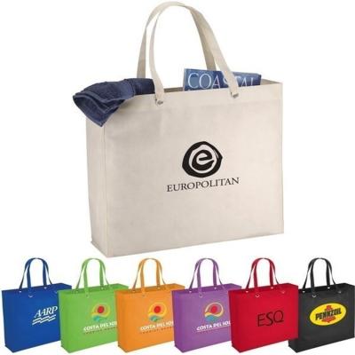 China Eco-friendly Most Popular Multi Color Printing High Capacity Nonwoven Bag, Polyester Tote Bag, Shopping Bag For Wedding for sale