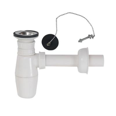 China Disposable Basin Drainer With Strainer Siphon Bottle Trap Wash Basin Waste Sewer for sale