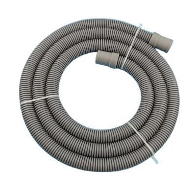 China Good Quality Flexible 1.5M Drain Hose Extension Corrugated Discharge Hose For Washing Machine Dishwasher for sale