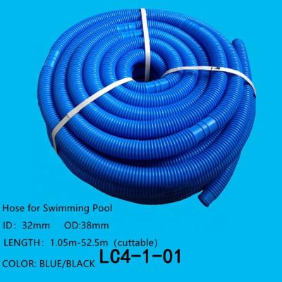 China ID 1.25inch - Blue Black PE Cuttable PE Vacuum Hose For Swimming Pool for sale