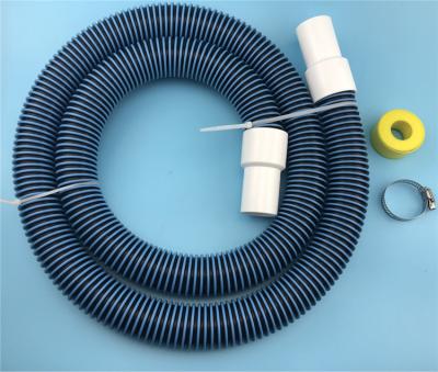 China ID 1.5inch - 2M EVA Double Color Cuttable Vacuum EVA Hose For Swimming Pool With Joint Band And Clamp for sale