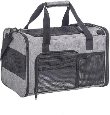 China FREE SAMPLE Cat Carrier Soft Sided Pet Travel Carrier Sustainable Airline Approved Small Dog Carrier TSA Pet Bag for sale