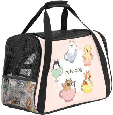 China FREE SAMPLE Portable Pet Bag Foldable Fabric Pet Carrier Travel Carrier Bag for Dogs or Cats Pet Cage for sale