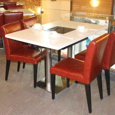 China commercial electric hot pot dining table commercial electric hot pot dining table for sale