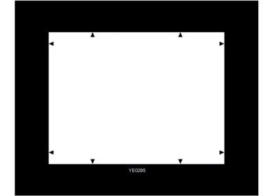 China YE0285 Digital Image Resolution Chart For Evaluation Infrared Illumination Operating View Distance for sale