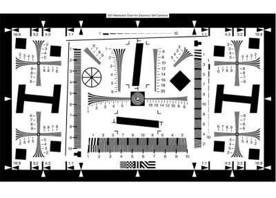 China Digital Camera Resolution Chart Photographic Paper Material 3NH ISO 12233 Enhanced for sale