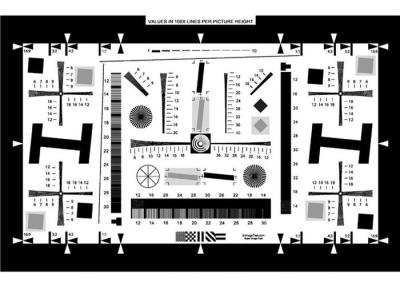 China ISO12233 Enhanced Resolution Test Target , Camera Lens Mobile Phone and Consumer Electronics Test Chart for sale