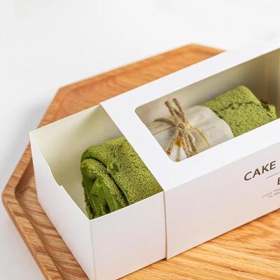 China Recyclable Wholesale Custom Christmas Cake Luxury Bakery Box With Window for sale