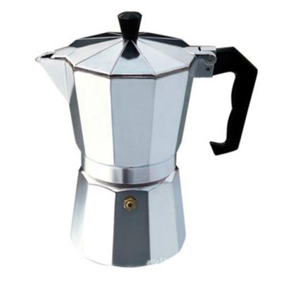 China 6 Cup Hotel High Quality Coffee Pot Aluminum Italian Espresso Maker Pot For Gas Coffee Electric Ceramic Pot for sale