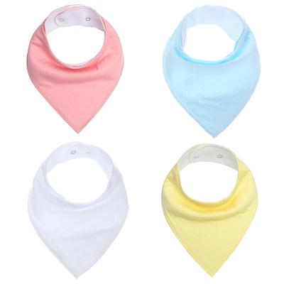 China Wholesale Multicolor Antibacterial Organic Cotton Baby Triangle Saliva Cloth Bibs Babies Bib For Kids for sale