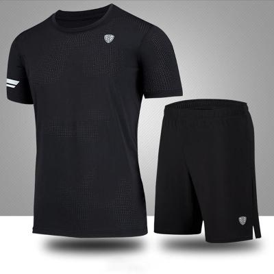 China New Breathable Good Sleeve Gym Wear Short Sportswear Custom Tracksuit Set With Logo for sale