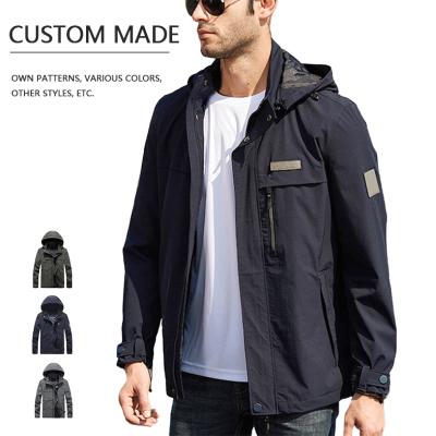 China Latest Mens Slim Black Custom Logo Mens Top Jackets QUICK DRY Stylish for sale