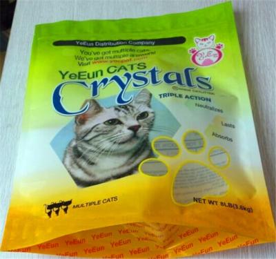 China Factory Direct Oem Matte Finish 5kg 10kg Cat Litter Packaging Bags Flat Bottom Cat Litter Plastic Bag for sale