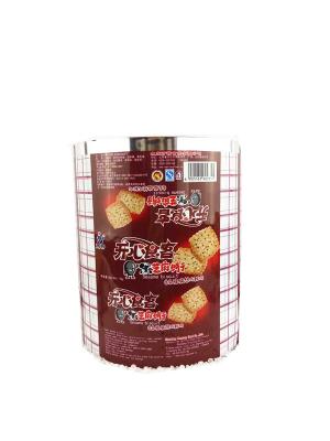 China Custom Printed Factory Food Grade Metalized Laminated Roll Stock Film For Biscuit Potato Chips Patatas Fritas for sale