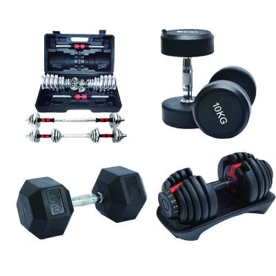 China Universal Wholesale Home Hex Neoprene Cast Mancuernas Equipment Fitness Weightlifting Coat Rubber Dumbbells For Sale Dumbbell Set for sale