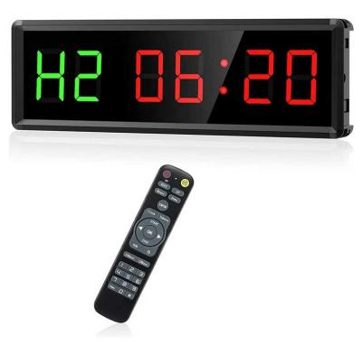 China Multifunctional Portable Led Gym Clock Workout Temporizador Gimnasio Workout Interval Gym Training Timer Large For Gym for sale