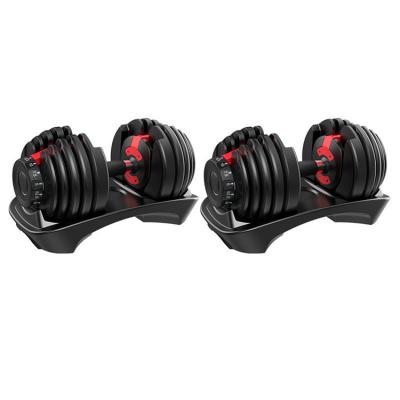 China Multi Functional Weightlifting Pesas Gimnacio Pesas Para Hacer Ejercicio Home Use Verstelbare 1090 Adjustable 50 Pound Dumbbell Heavy Set for sale