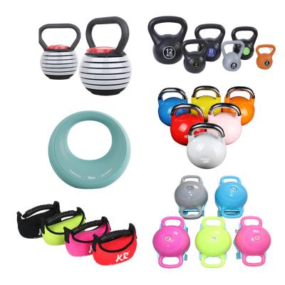 China Universal Gym Custom Steel Urethane China PVC Plastic Neoprene 50 8kg 16kg 40kg 10 12 Kg Kettlebell 6kg Training Kettle Bell for sale