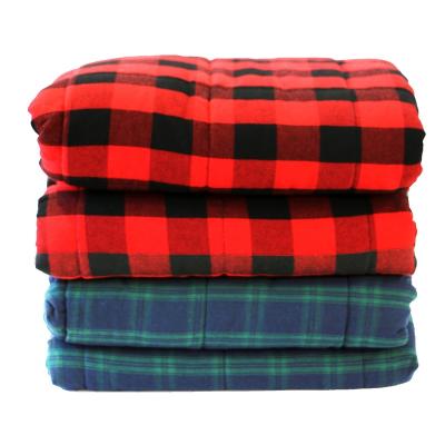 China Therapy Sherpa Weighted Blanket for adults children breathable weighted blanket christmas fleece throw blanket for sale