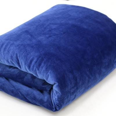 China Therapy Bedding Weighted Winter Blankets Heavy Blanket With Removable Cover for sale