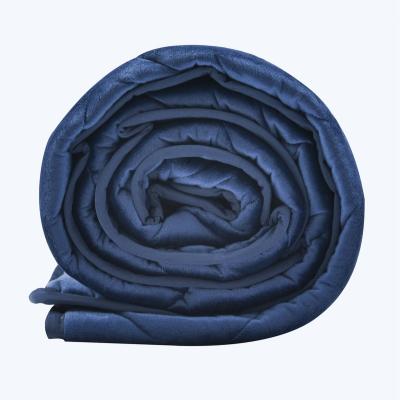 China Hot Sale Dual Therapy Side Velvet Weighted Blanket Premium Blue Weighted Blanket for sale