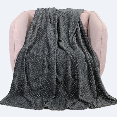 China PORTABLE All Season Used Lightweight Plush Microfiber Blankets Flannel Blanket For Bedroom for sale