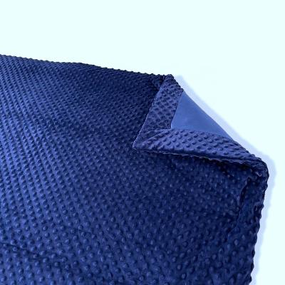 China New Arrivals Elegant Bedding Comfortable Warm Soft Polyester Flannel Folded Blue Fleece Blanket For Sofa for sale