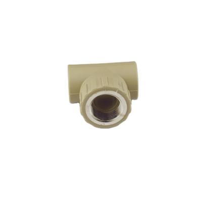 China Luxury Best Quality Thickened Durable Female Threaded Copper Pipe Tee PPR Fittings for sale