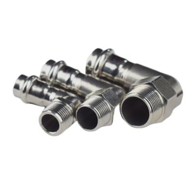 China Hot Sale 304 Stainless Steel Male Thread Luxury Fitting Elbow Braces for sale