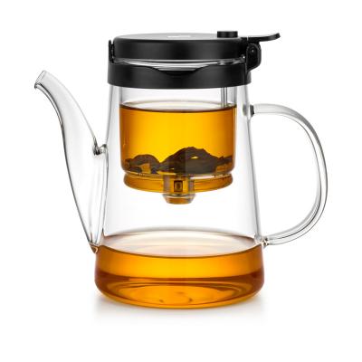 China Handmade Removable Infuser Teapot with Glass Filter 550ml for sale