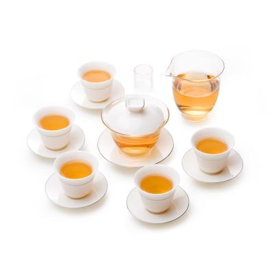 China Porselein Keramische Kung Fu Theeglas Infuser Theepot Dubbelmuurtje 180 ml Te koop