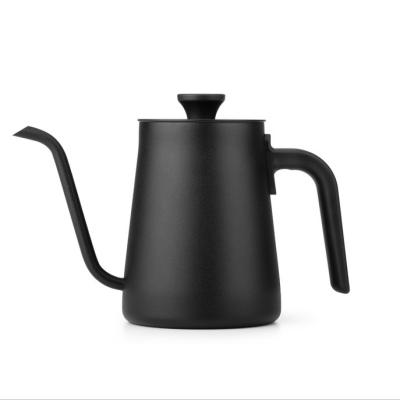 China ODM SUS304 Hand Drip Coffee Maker Mini Black Pourover Coffee Kettle Pot For Hotel Home for sale