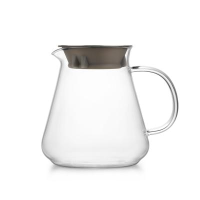 China 800 ml handgemaakte giet over koffiepot maker handmatige druppel met roestvrijstalen deksel Te koop