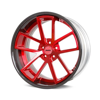 China ZMXX 3 Piece 18-26 Inch Aluminum Custom Color Car Forged Wheels For Lexcus BMW Benz Land Rover 26 Inch Aluminum Alloy Rims for sale